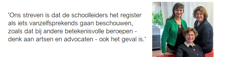 Schoolleidersregister: 'Herregistratie kan in 3 middagen'