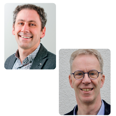 Machiel Karels en Kees Ritmeester